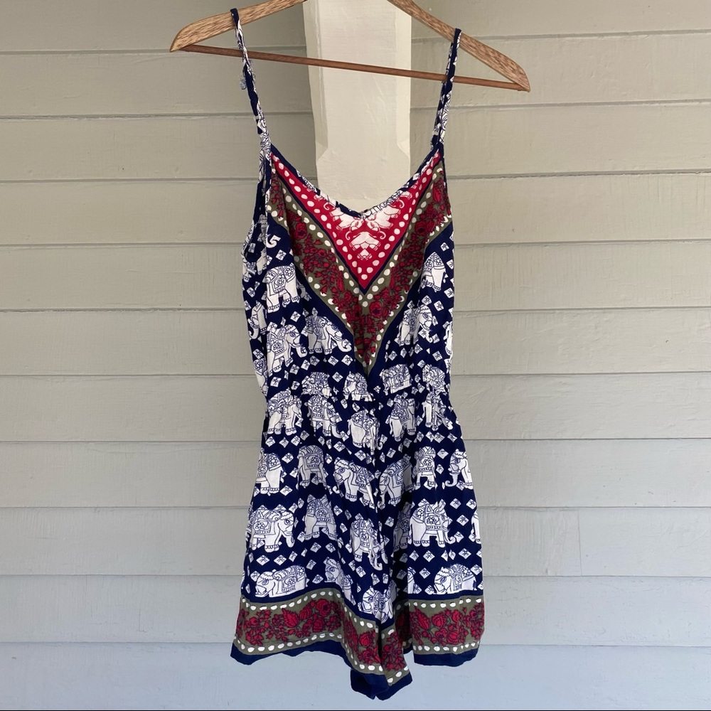 Wet Seal Navy Blue Romper